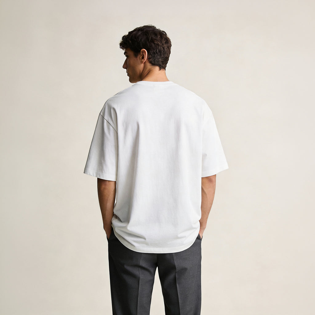 Casual Oversize T-Shirt Beyaz