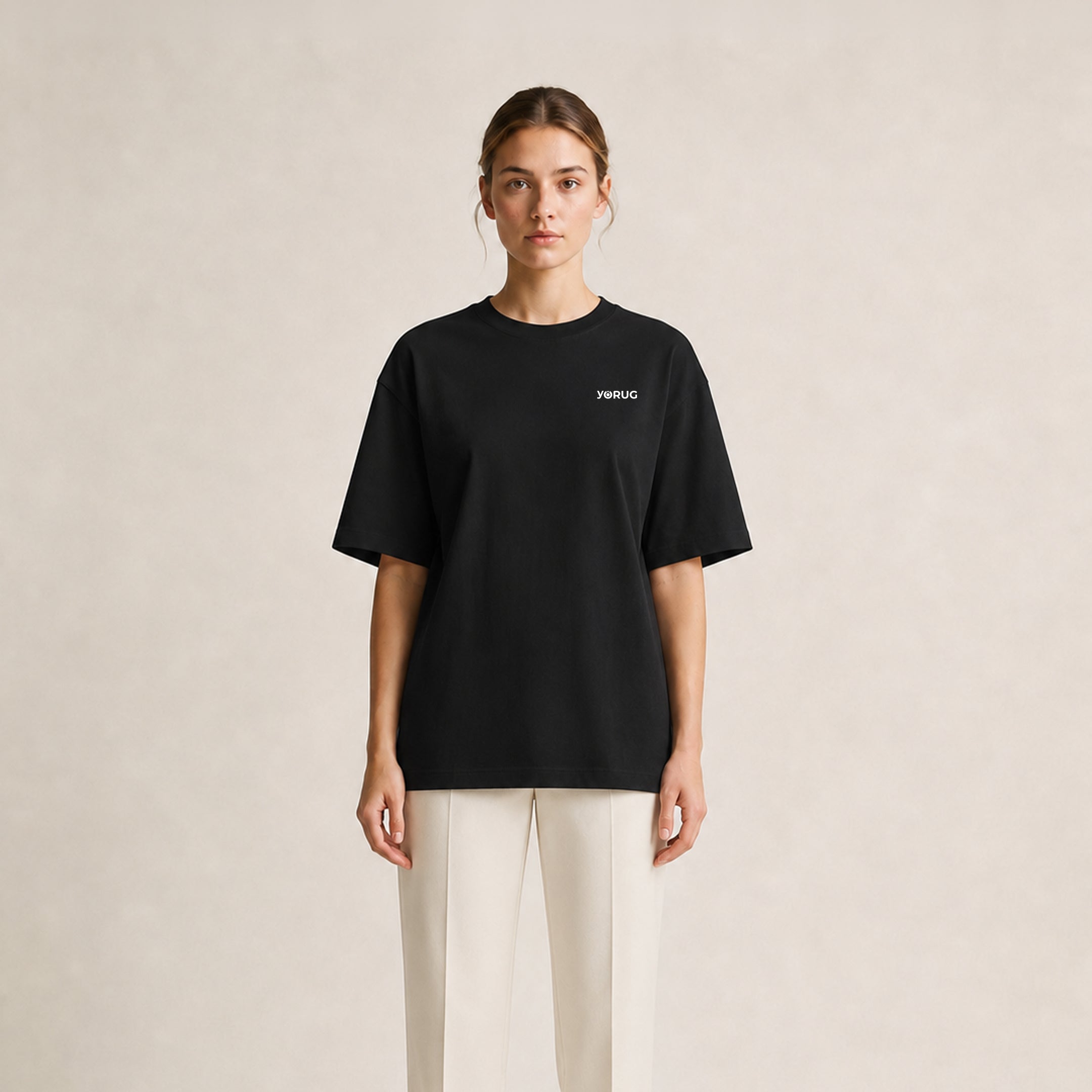 Casual Oversize T-Shirt Siyah