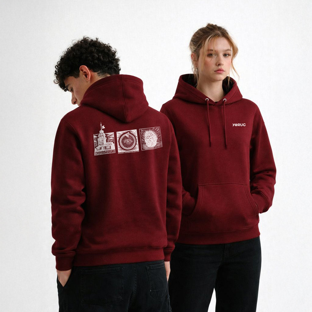 Burgundy Unisex Hoodie Maiden's Tower &amp; Prophecy