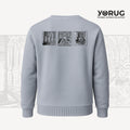 Stone Grey Crew Neck Sweatshirt Yerebatan &amp; Medusa