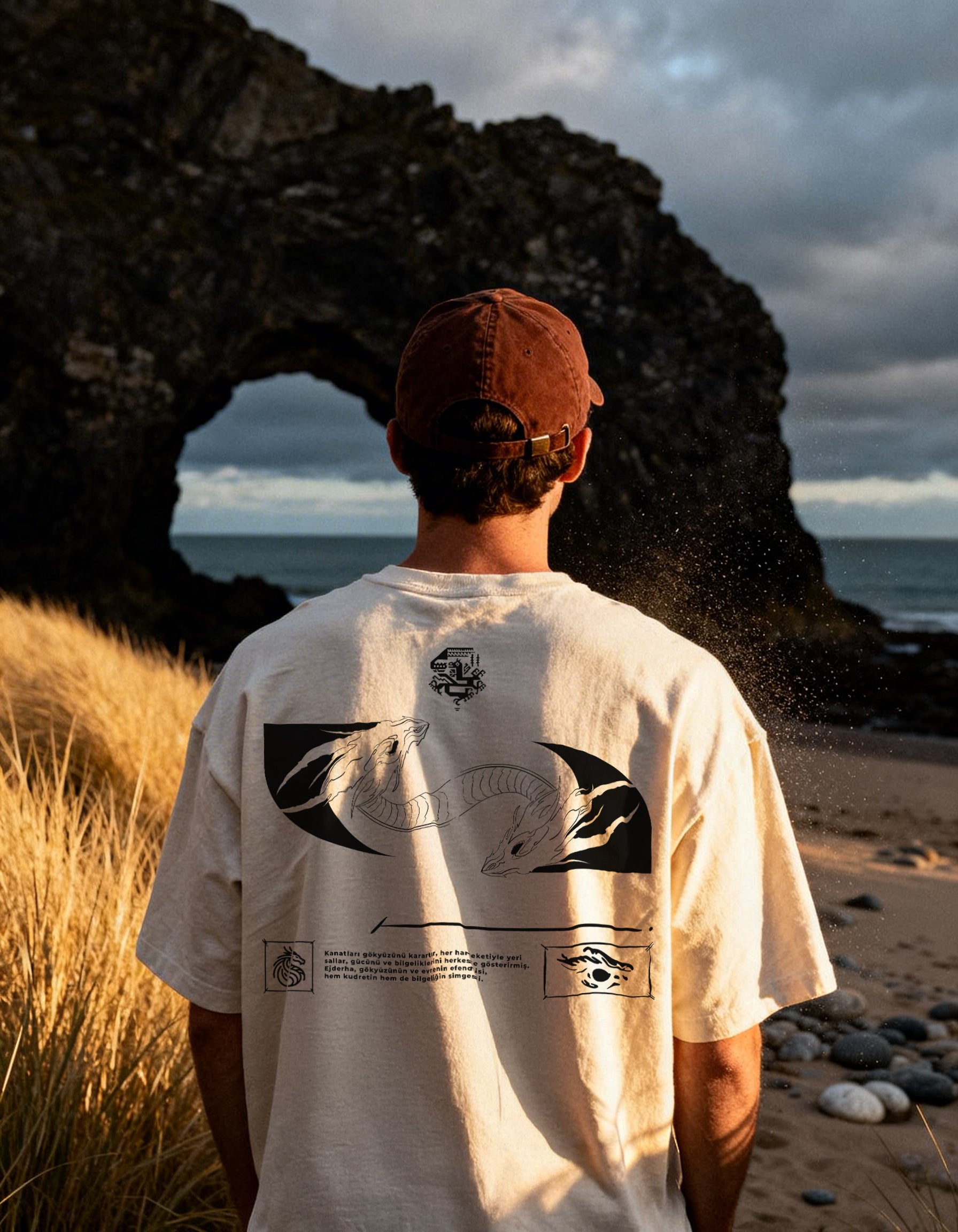 Türk Ejderi Oversize T-Shirt