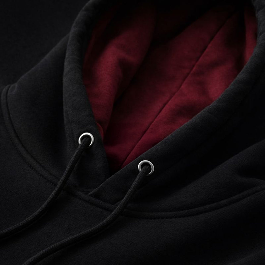 Black Unisex Hoodie with Galata Tower and Cat