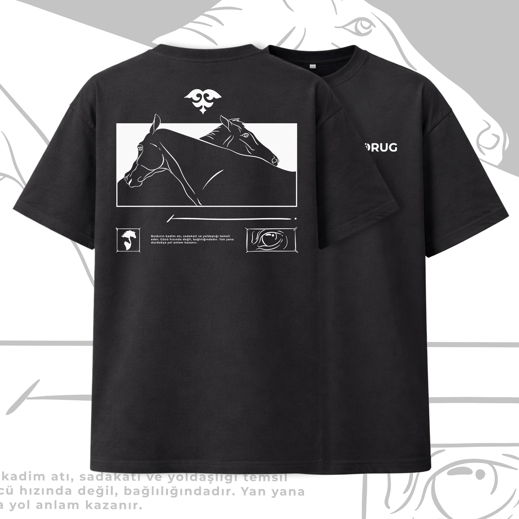 Türk Bozkır Atı Oversize T-Shirt