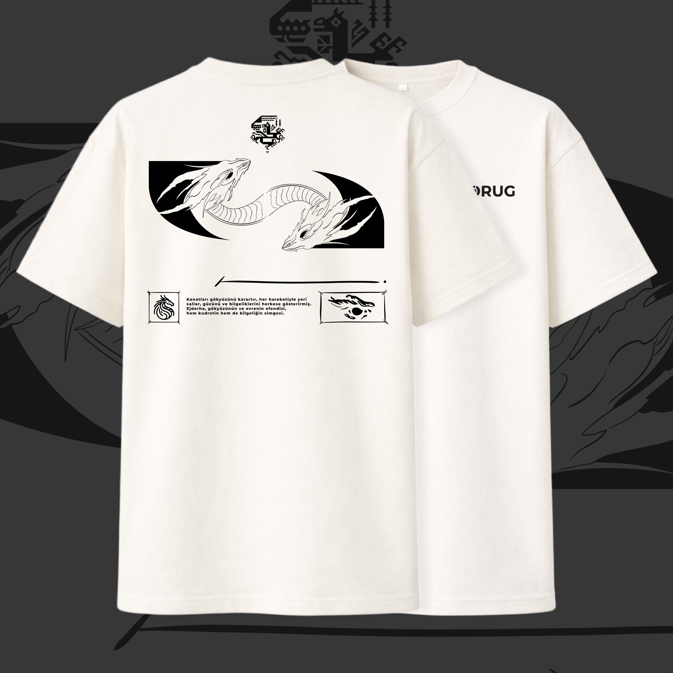 Türk Ejderi Oversize T-Shirt