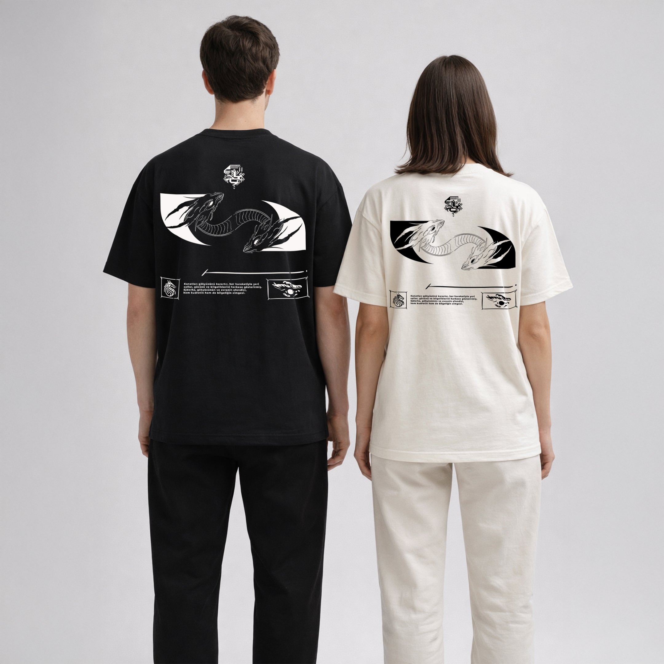 Türk Ejderi Oversize T-Shirt